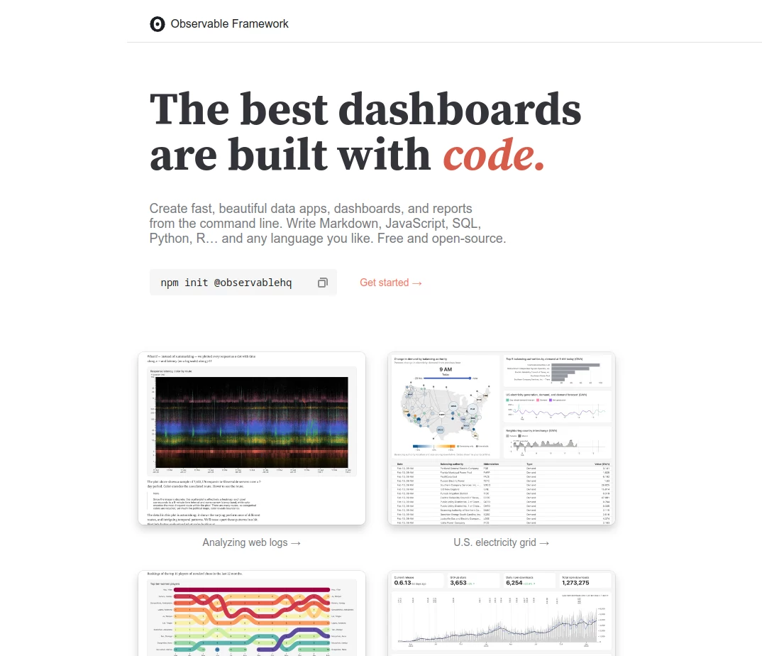 Observer Framework Website